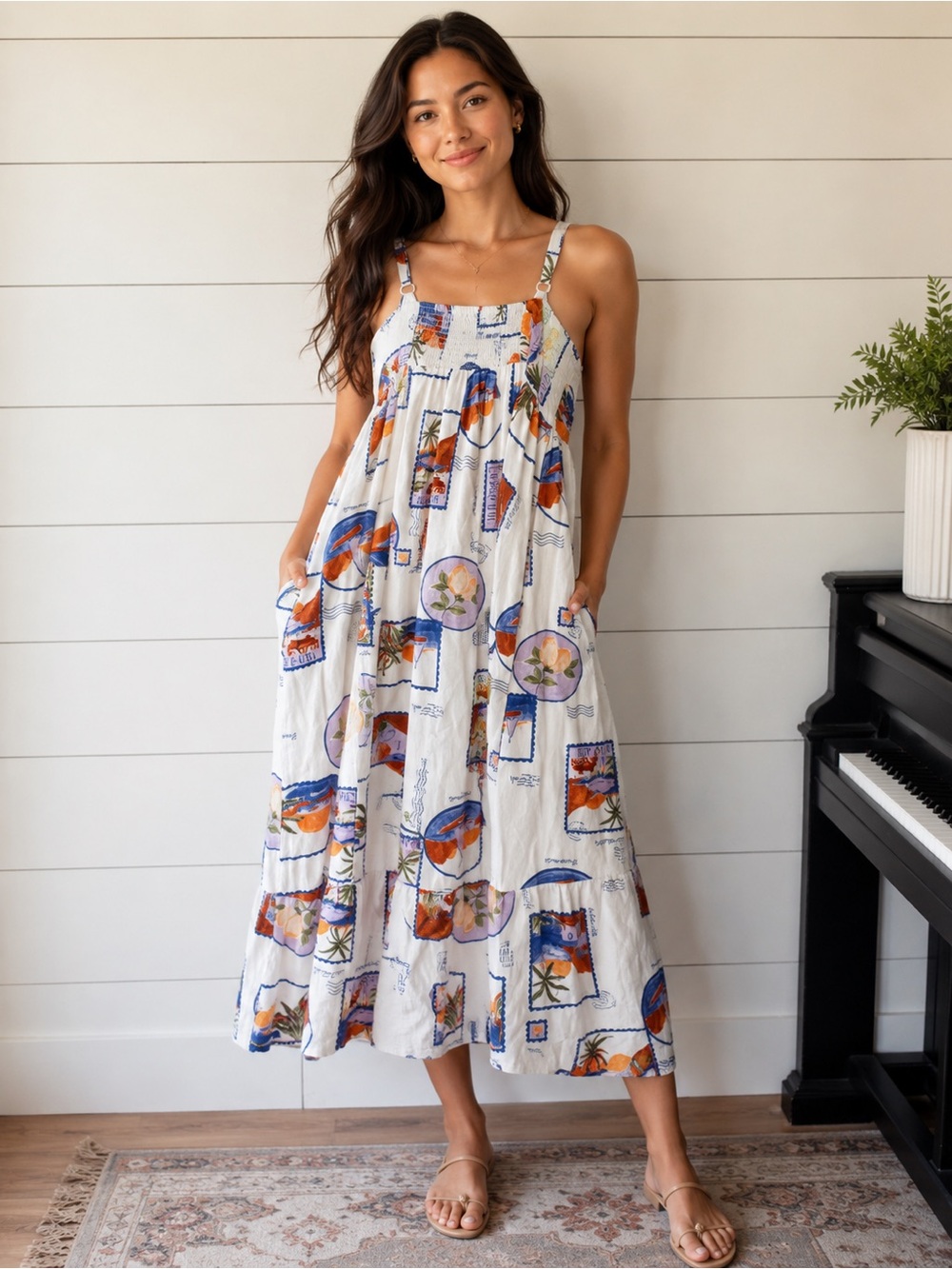 Paper Heart Anthropologie La Dolce Vita Maxi Dress